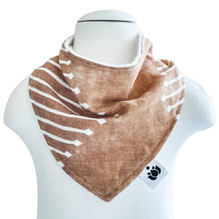 Buddha Bib - Mustard Diamond Mudcloth