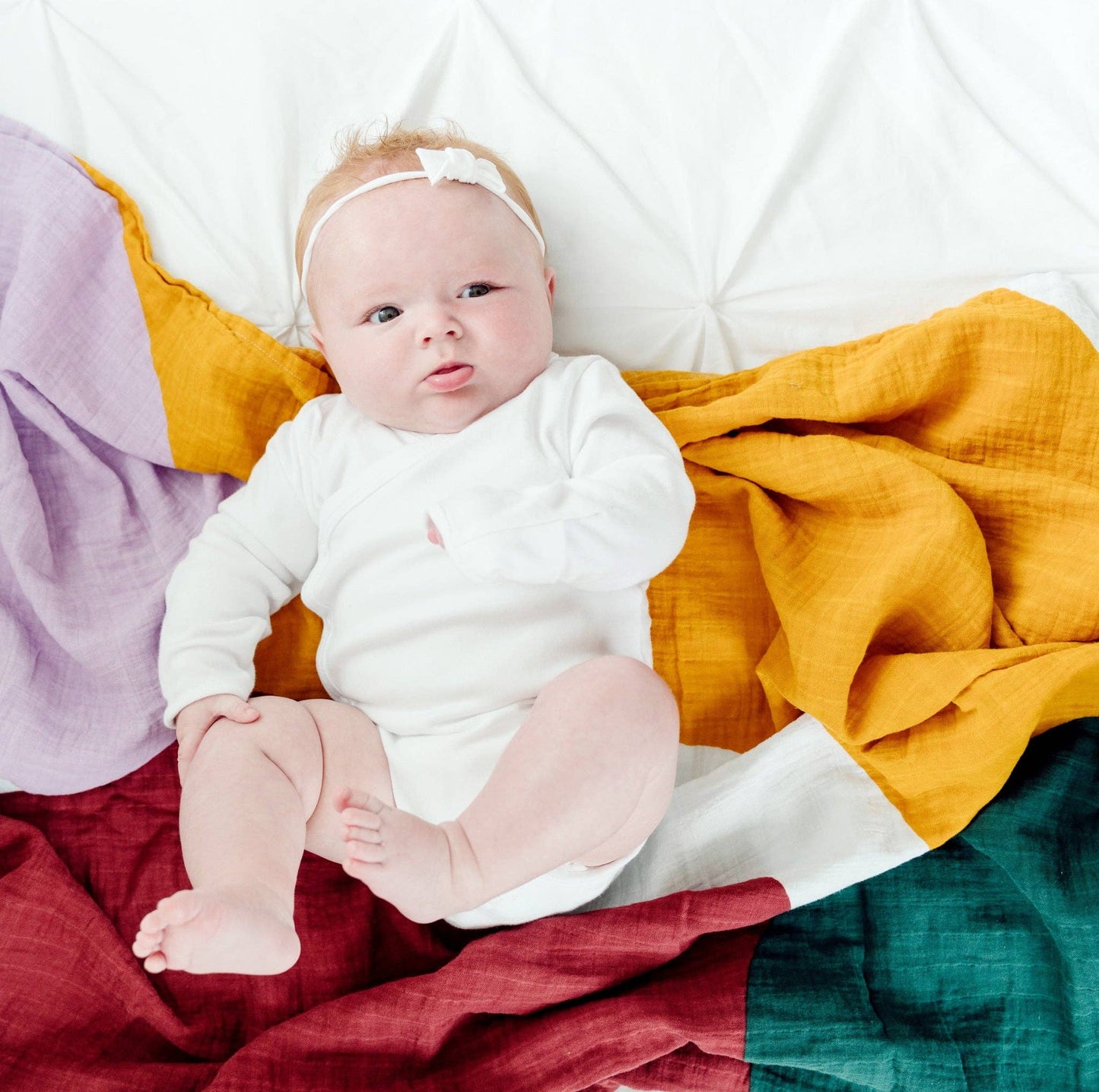 Organic Cotton Muslin Swaddle Blanket - Unity