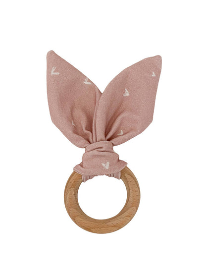 Crinkle Bunny Ears Teether- Sweethearts