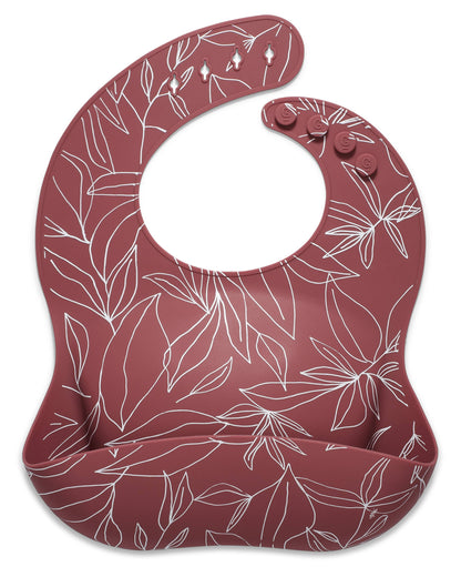 Silicone Baby Bib - Foliage