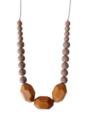 The Austin - Desert Taupe Teething Necklace